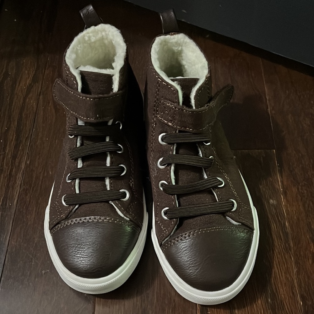 Gymboree BOYS HI-TOP Lined STRAP Sneaker NEW